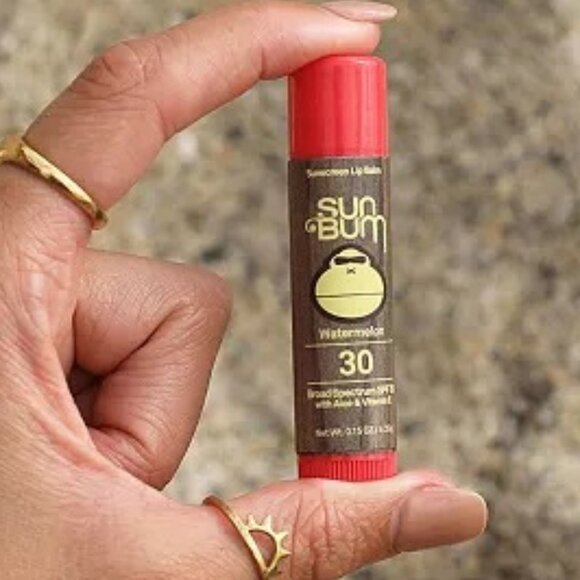 SUN BUM Watermelon Lip Balm with Aloe/Cocoa Butter/Vitamin E SPF 30 Sunscreen - Picture 5 of 6